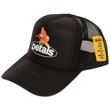 Load image into Gallery viewer, Petals and Peacocks ; Big fish trucker hat, blk
