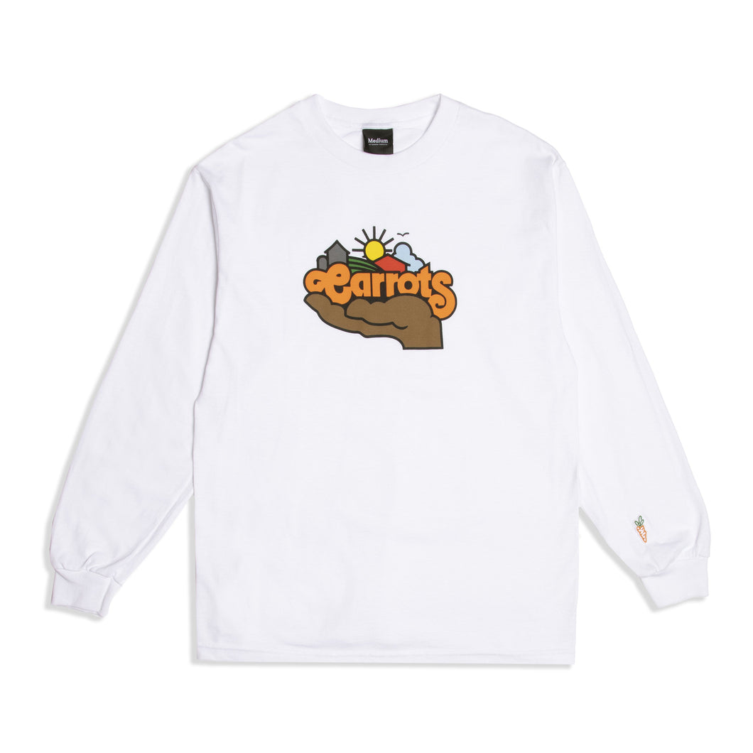 Carrots ; Sunshine long sleeve tshirt , wht