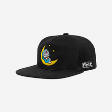 Load image into Gallery viewer, Felt x Doraemon ; Moon snapback black
