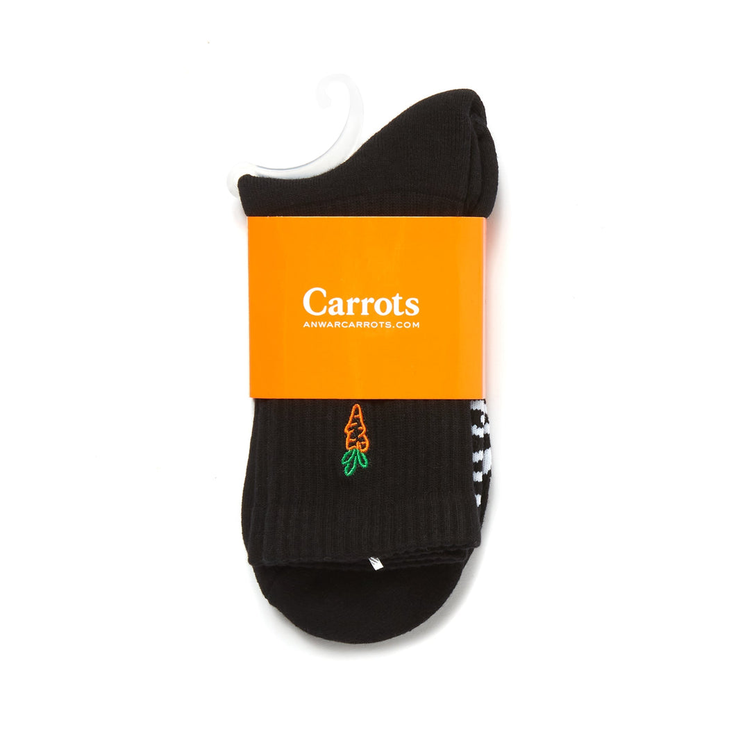 Carrots ; signerture carrot crew socks , blk