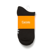 Load image into Gallery viewer, Carrots ; signerture carrot crew socks , blk
