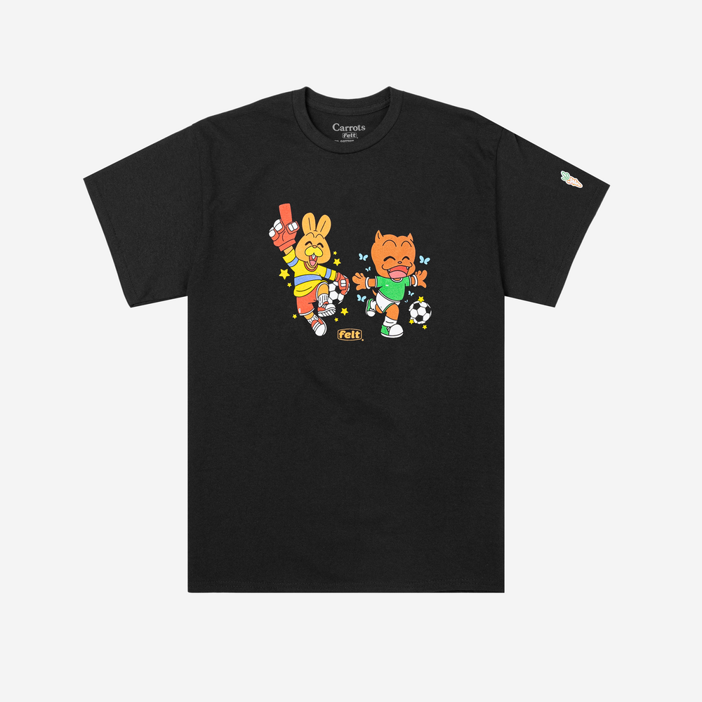 Felt x Carrots ; Mascot tshirt , blk