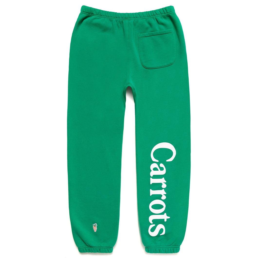 Carrots ; Signature carrots wordmark sweatpants , grn