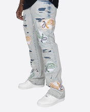 Load image into Gallery viewer, Eptm ; Punk paisley Patchwork denim
