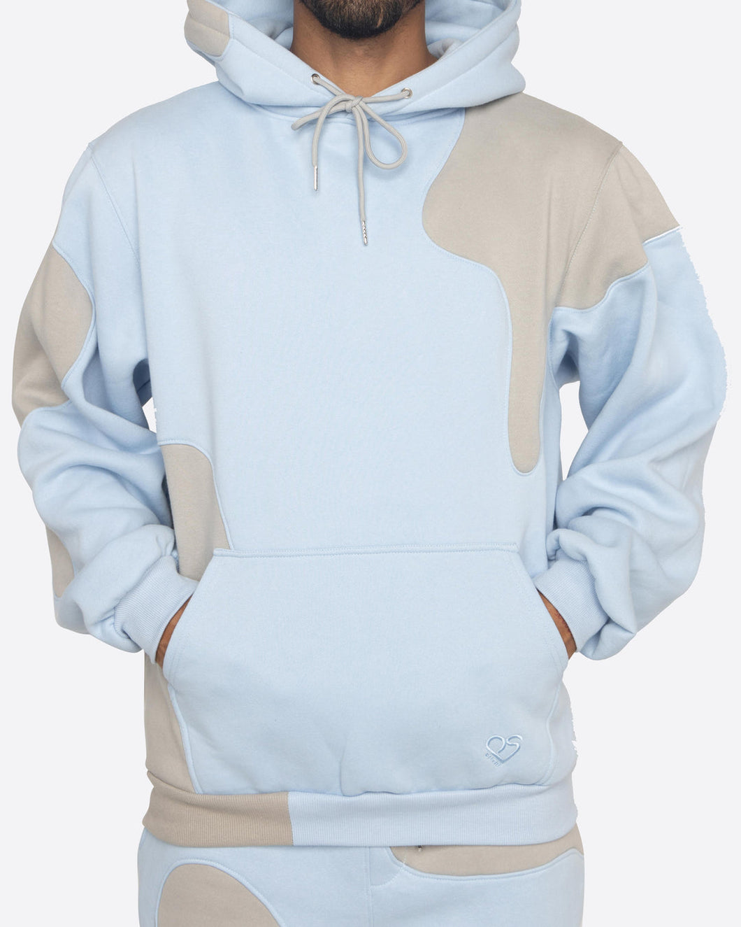 Eptm x Pascal marble hoody, sky blue