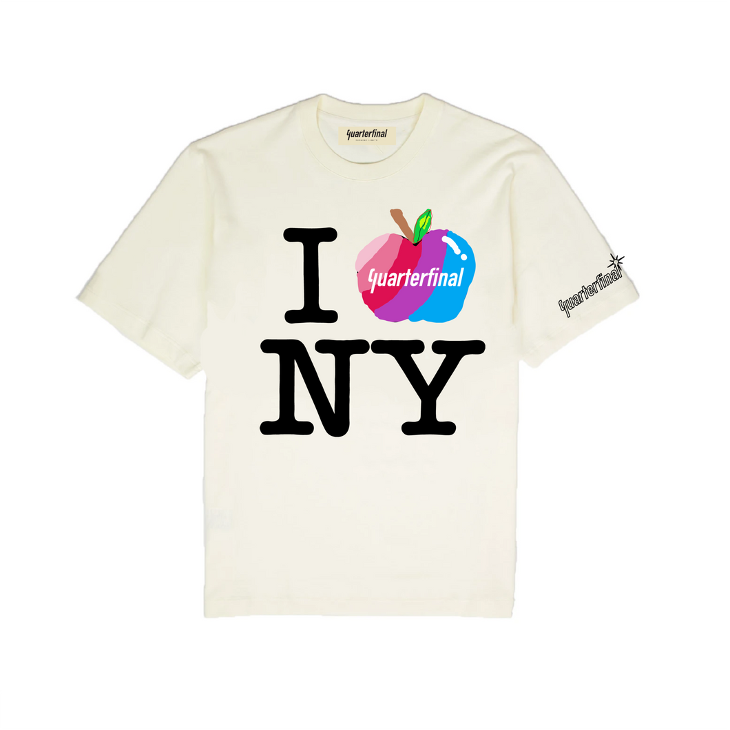 QTFL ; I ♥ NY Tshirt , cream