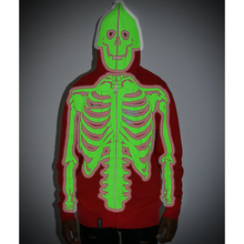 Load image into Gallery viewer, Lrg x Dead serious red full zip hoodie
