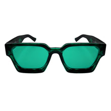 Load image into Gallery viewer, Petals and Peacocks ; optimistics sunglasses in emerald tortoise
