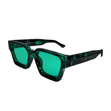 Load image into Gallery viewer, Petals and Peacocks ; optimistics sunglasses in emerald tortoise
