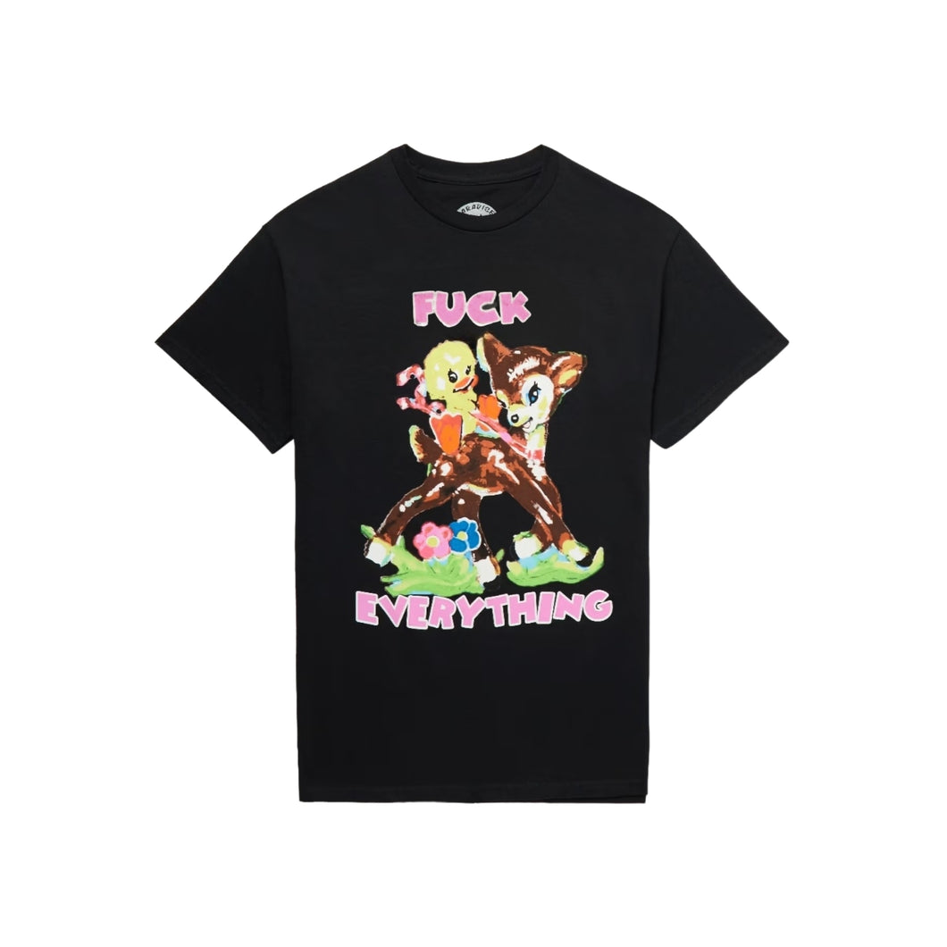 Paradis3 ; F*** everything tee, blk