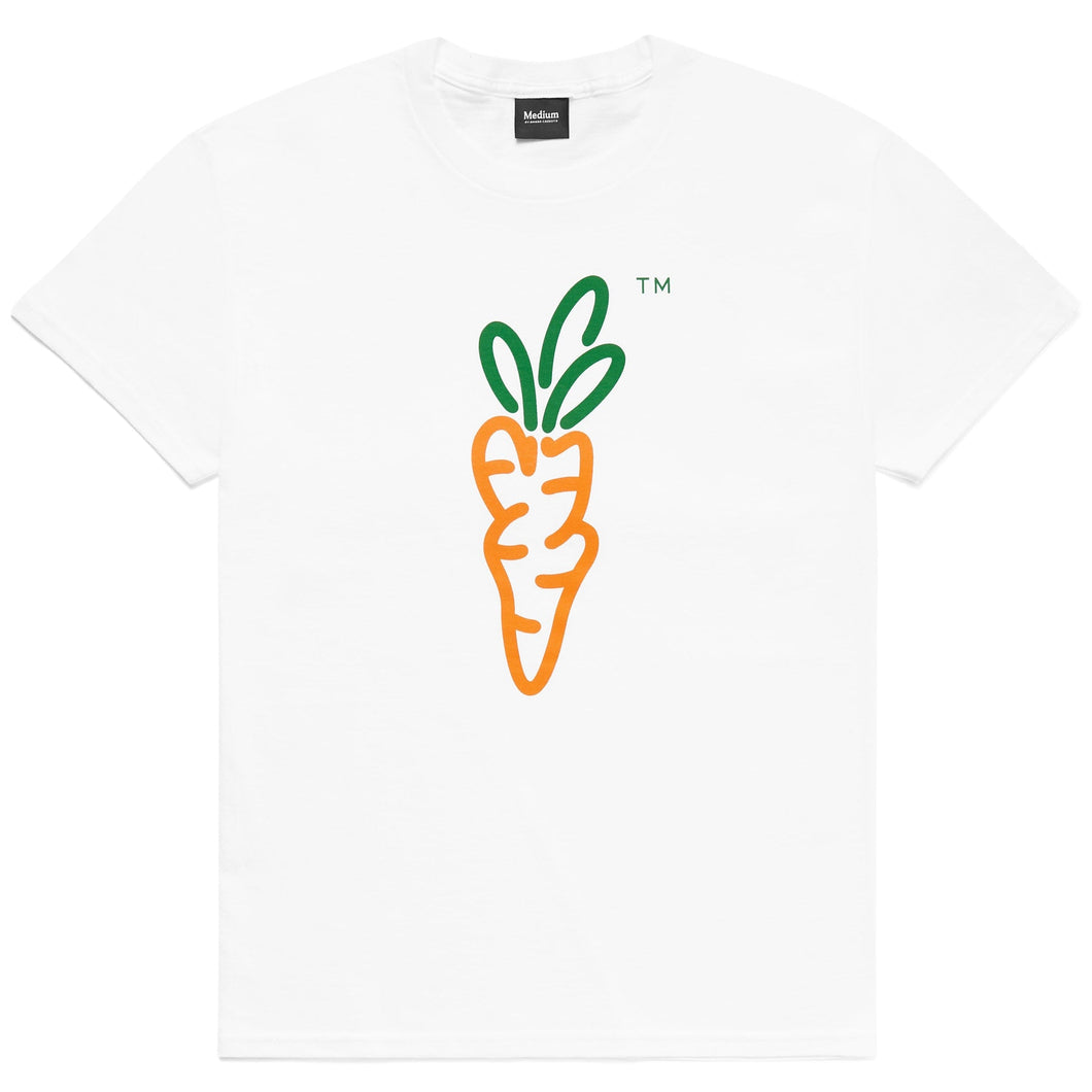 Carrots ; Signature carrot tee , wht