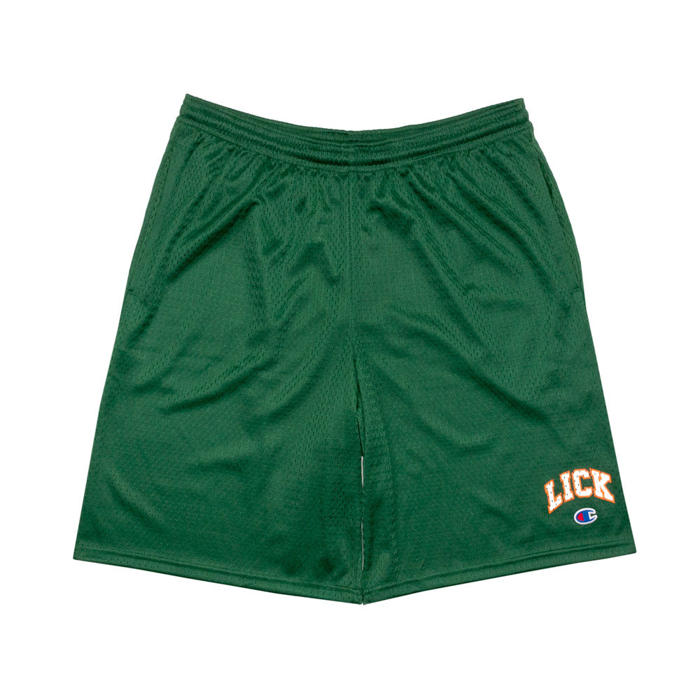 Lick Nyc ; All-City champion mesh shorts , forest