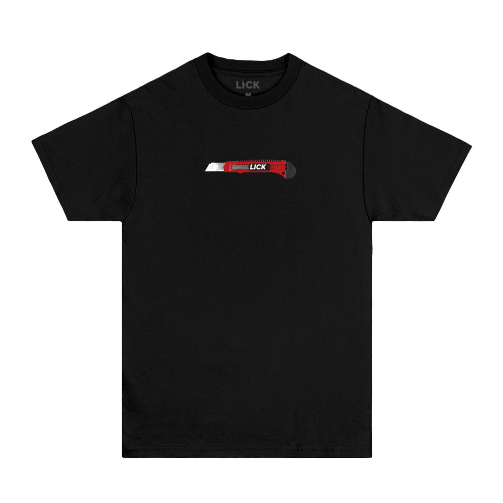 Lick nyc ; Box cutter tee , blk