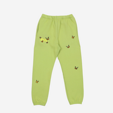 Load image into Gallery viewer, Felt ; Butterfly garden sweatpants, sage
